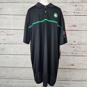 Nike NBA Authentics Black and Green Boston Celtics Polo
